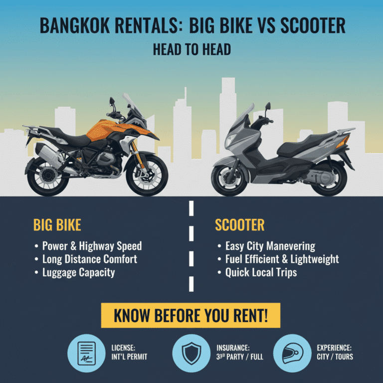 Big bike rental bangkok, Thailand